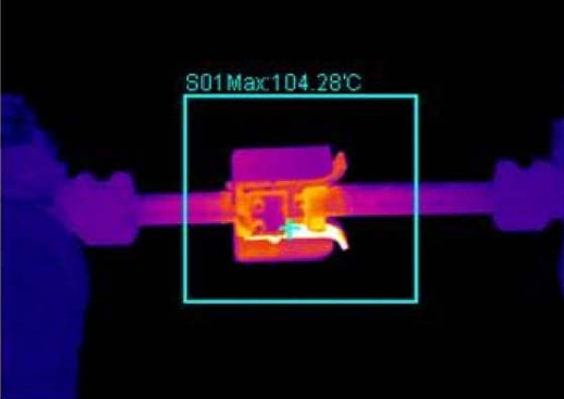   刀閘、開關(guān)類設(shè)備工作狀況評估：
接觸不良導(dǎo)致的溫度異常